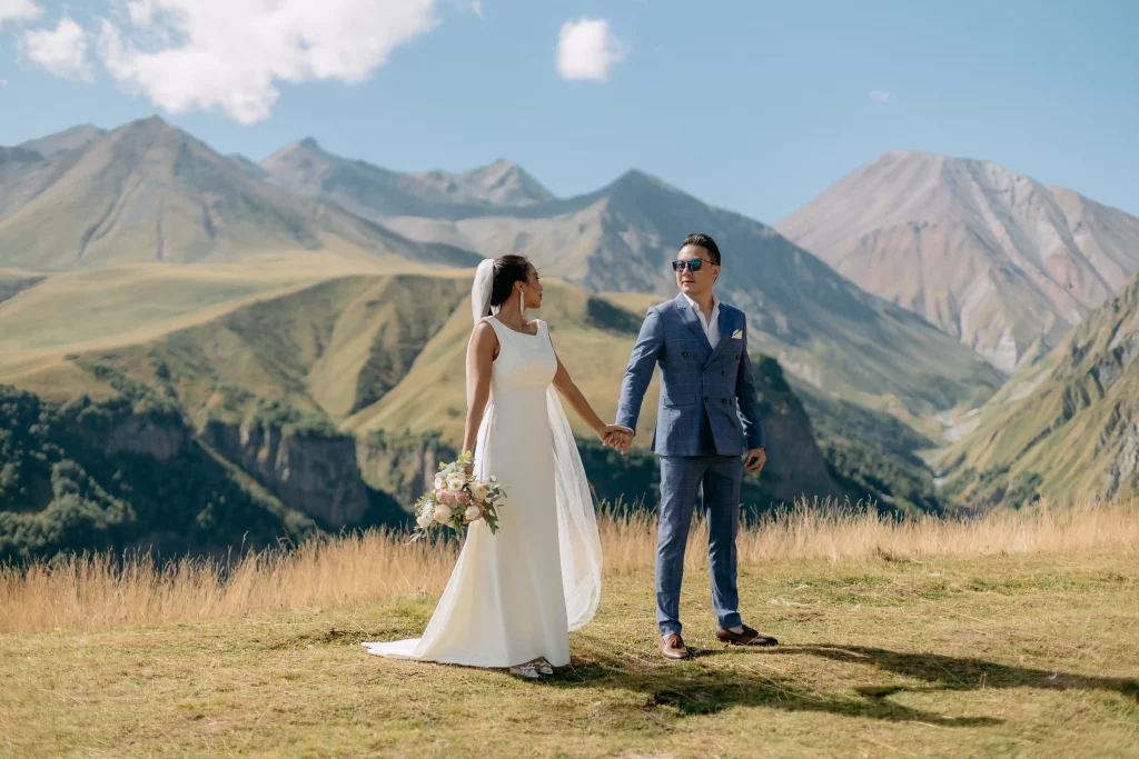 Свадебные фото в горах Грузия