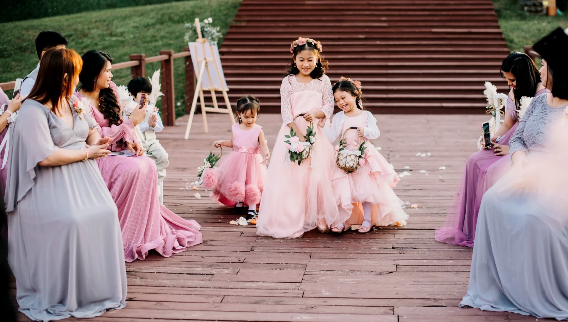 Свадьба в розовых тонах в Грузии
