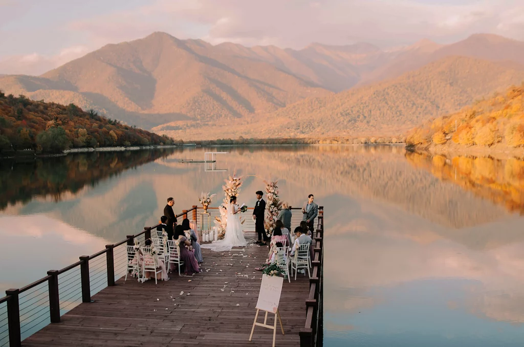 Свадьба в Kvareli Lake Resor Грузия