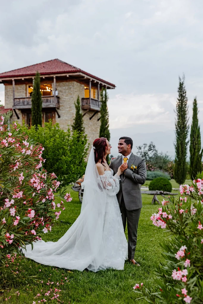 Свадьба у замка в Грузии