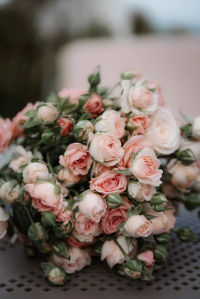 Букет невесты для свадьбы в розовом стиле в Грузии